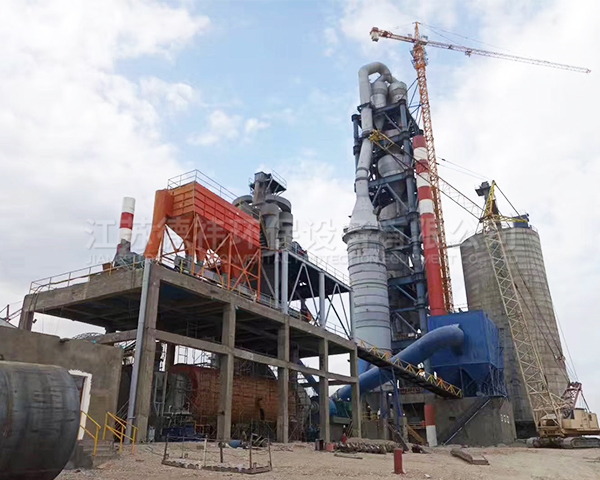 俄罗斯日产1500吨水泥回转窑烘干机生产线